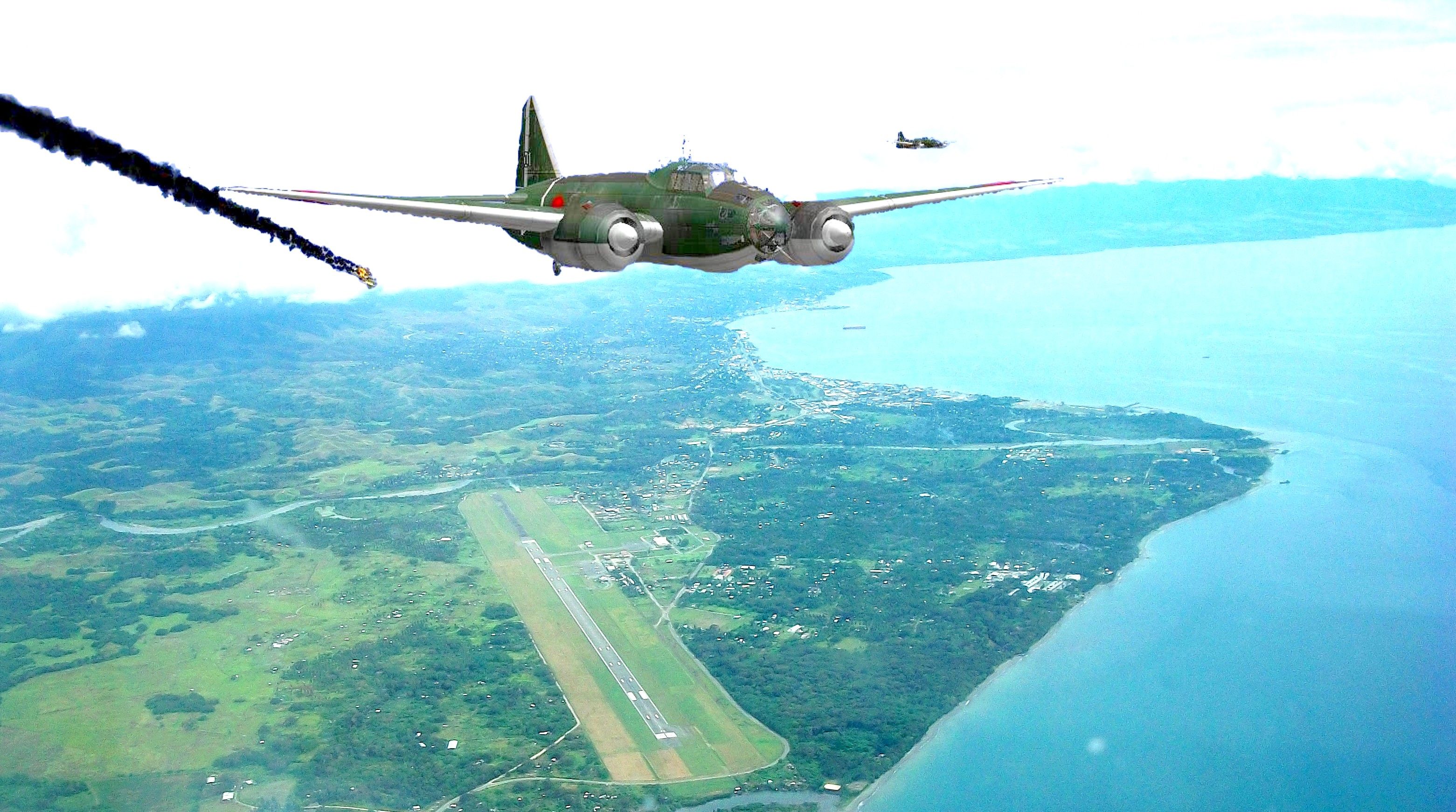 Aerial Of Lunga Point Guadalcanal Ww2 Guadalcanal Then And Now