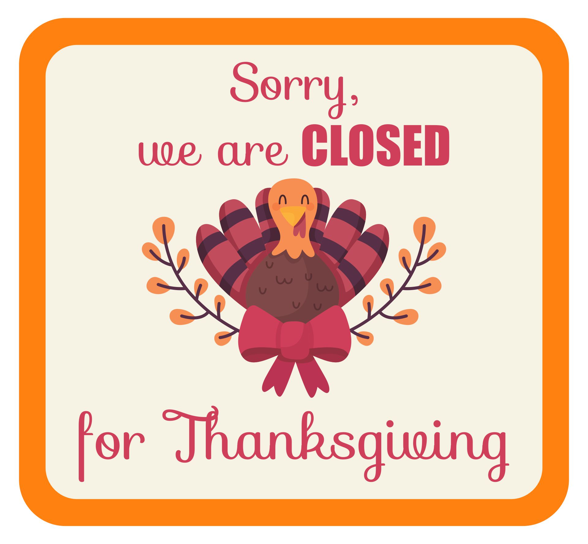 Closed Thanksgiving 2024 Images Free Download Onida Babette