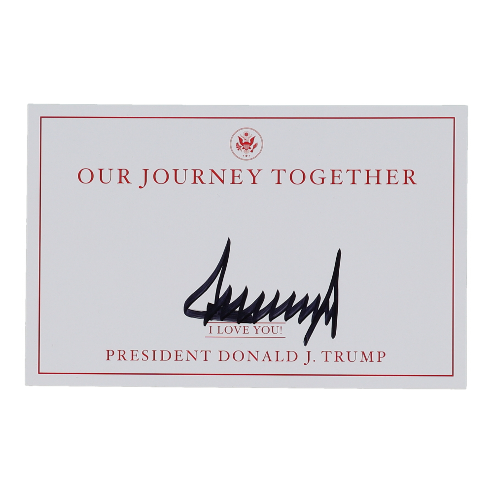 Donald Trump Signed Bookplate Jsa Pristine Auction