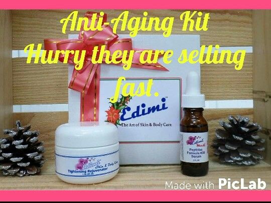 Edimi Amp 39 S Anti Aging Kit Includes Are Tightening Gel And Peptides This