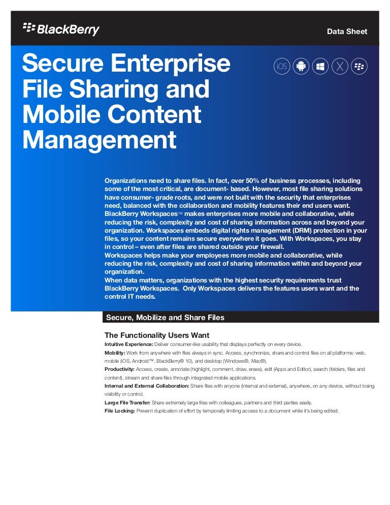 Enterprise File Sharing Secure Enterprise File Sync And Share