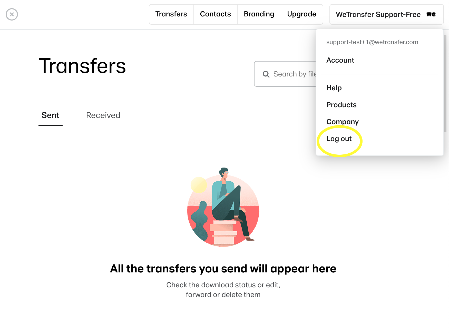 How To Log In And Out Of Your Wetransfer Account Wetransfer Support