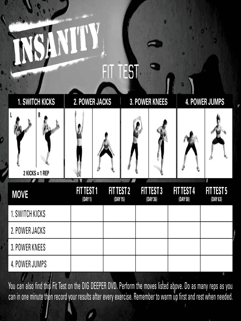 Insanity Fit Test