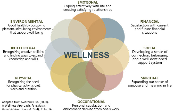 Mapping Mental Health Dr Swarbrick The Eight Wellness Dimensions