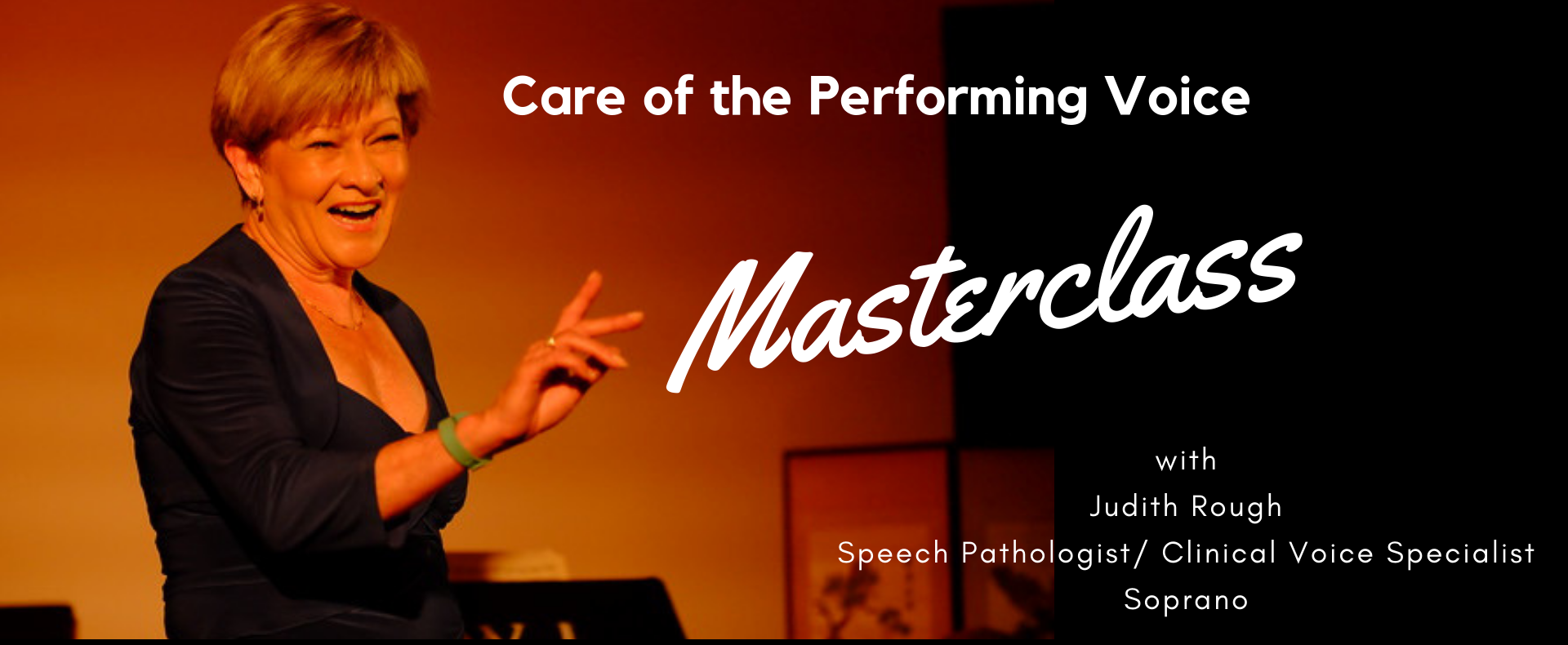 Masterclass Care Of The Performing Voice The Joan