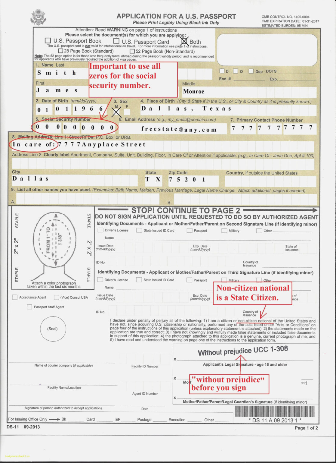 Minor Passport Renewal Form Ds11 Printable Form 2022