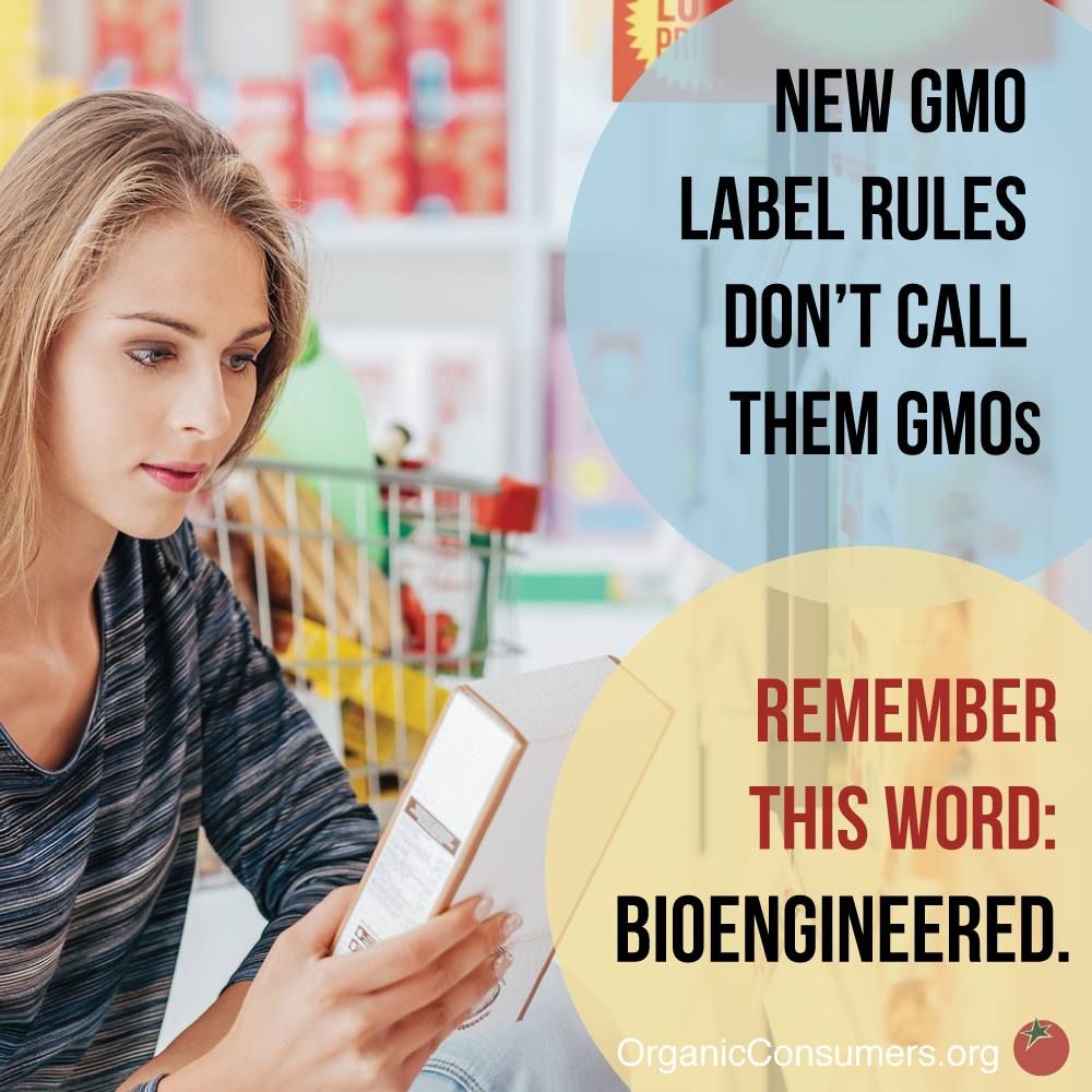 New Gmo Label Rules Don Amp 39 T Use The Term Gmo Gmo Facts Healthy Facts