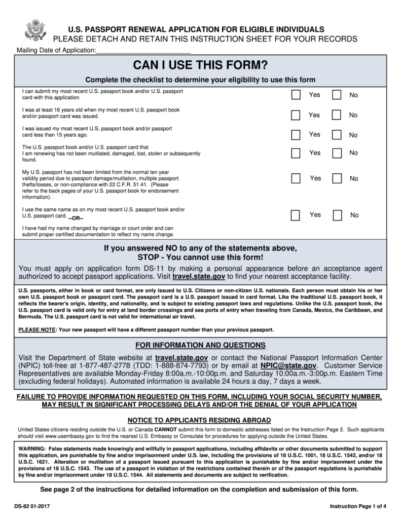 Passport Renewal Made Easy: Ds 82 Form Tips