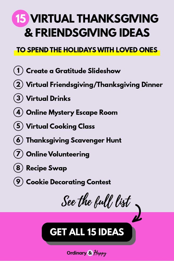 Recreating Traditions: Virtual Thanksgiving Ideas For 2020