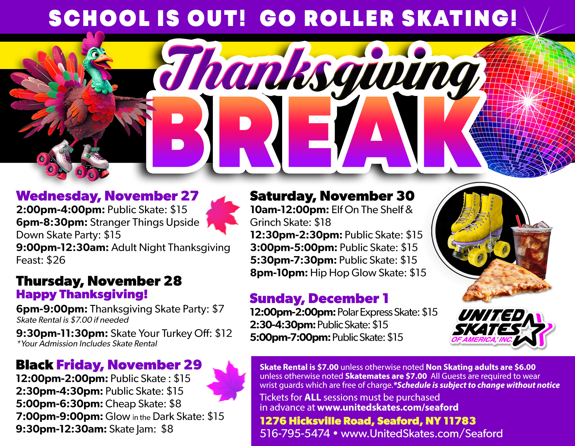 Thanksgiving Break 2024 United Skates Of America