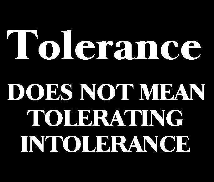 Tolerance Week 12 Tolerance What Does The Word Tolerance Mean To You