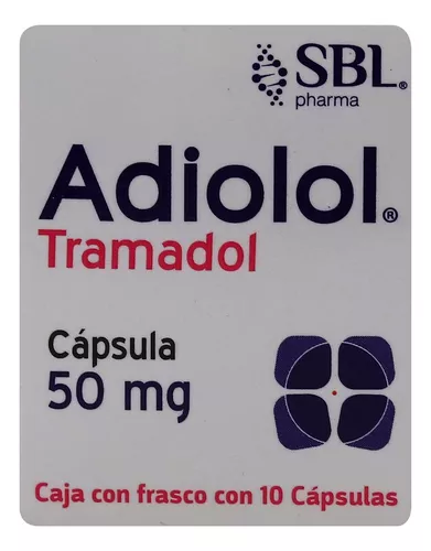 Tramadol Adiolol 50Mg Con 10 C Psulas Sbl Pharmaceuticals