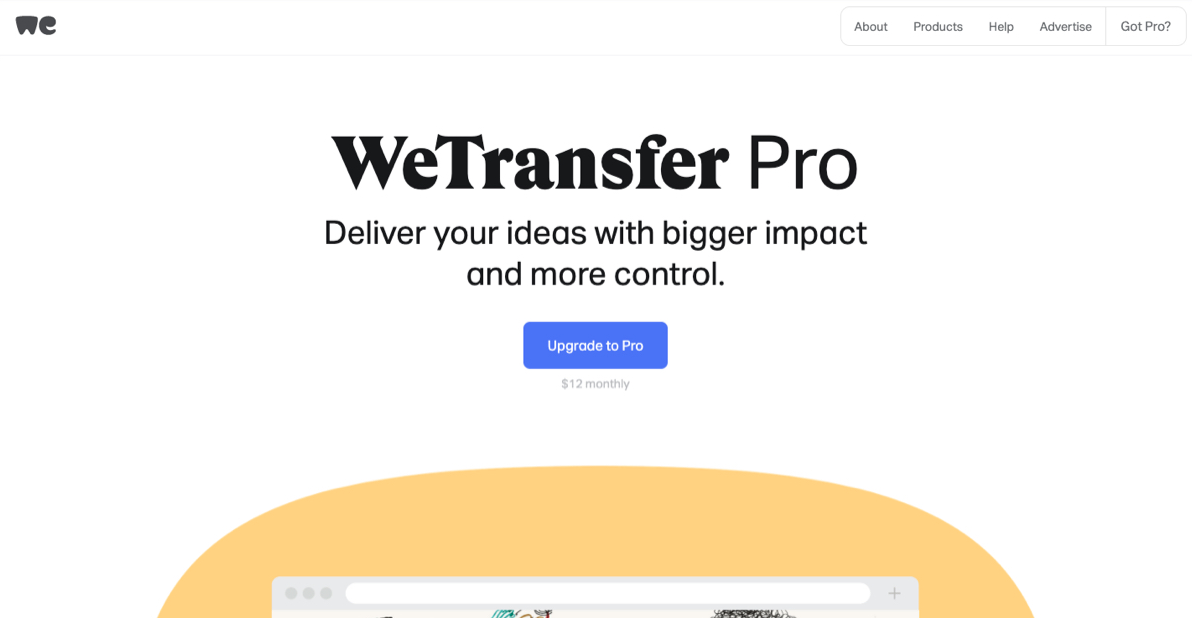 Upgrade To Send Bigger Files Wetransfer Pro