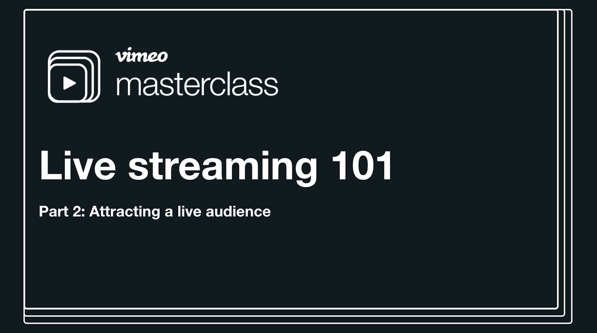 Vimeo Masterclass: Ehrlich's Tips For Content Creators