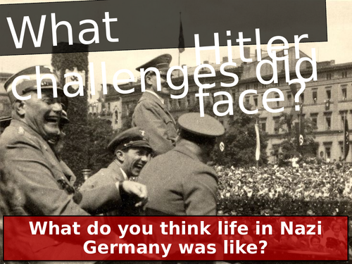 What Challenges Did Hitler Face Teaching Resources