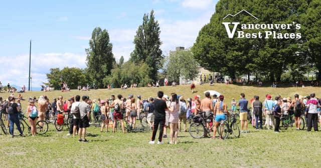 World Naked Bike Ride Sunset Beach Vancouver 25 June 2022